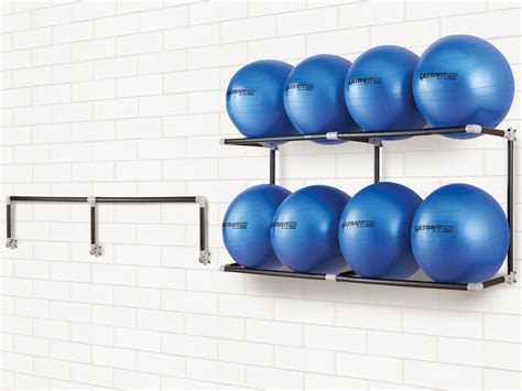 fitball metal wall storage ring bracket|wall mounted ball rack.